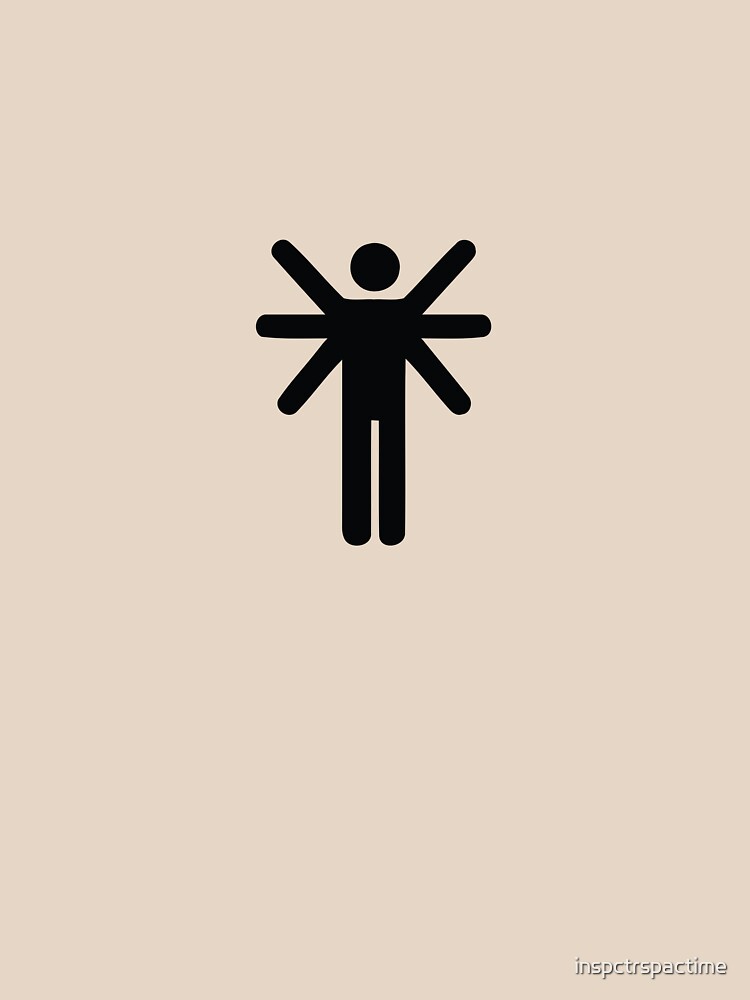 "Arm flapping pictogram man" Tshirt by inspctrspactime Redbubble