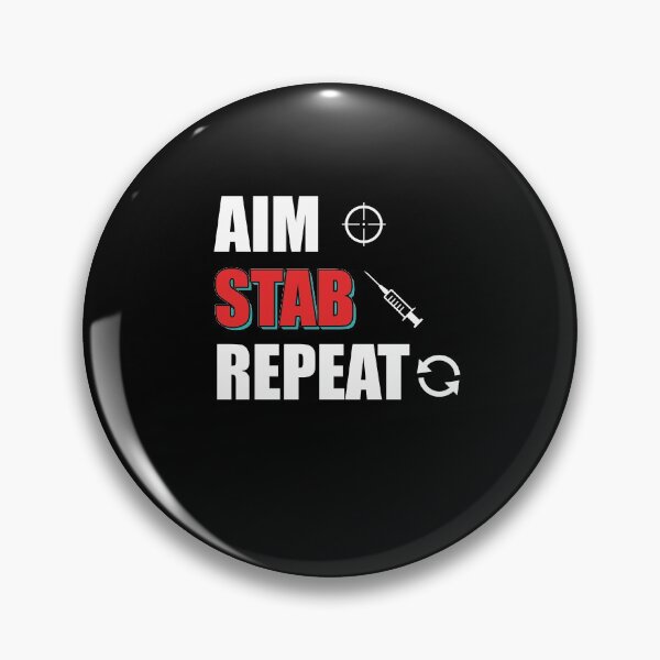 Artikelvorschau, Aim Stab Repeat Funny Phlebotomist Nurse entworfen und verkauft von Custom4ever.