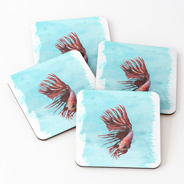 Item preview, Watercolor Red Exotic Fish at the Ocean designed and sold by Sash-An.