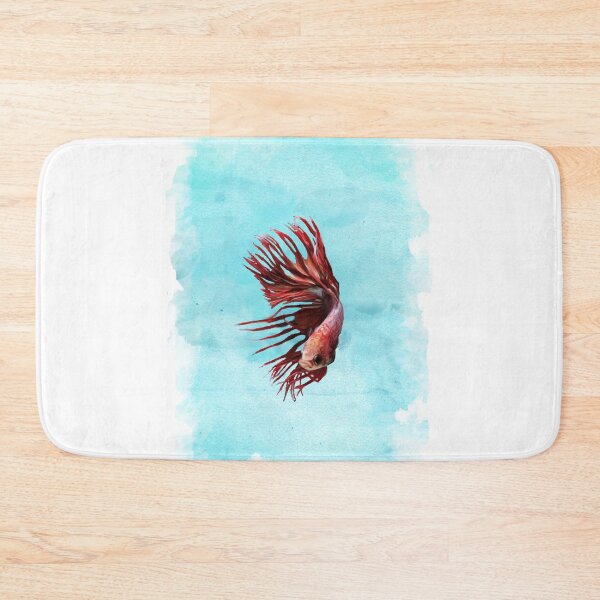 Item preview, Watercolor Red Exotic Fish at the Ocean designed and sold by Sash-An.