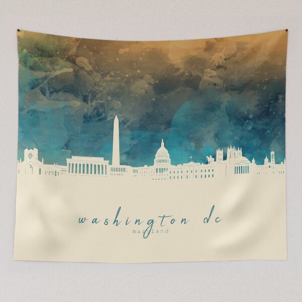 Item preview, washington skyline designed and sold by BekimART2.