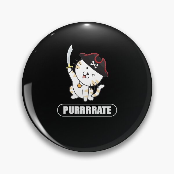 Item preview, Purrrate Pirate Cat Jolly Roger designed and sold by Custom4ever.
