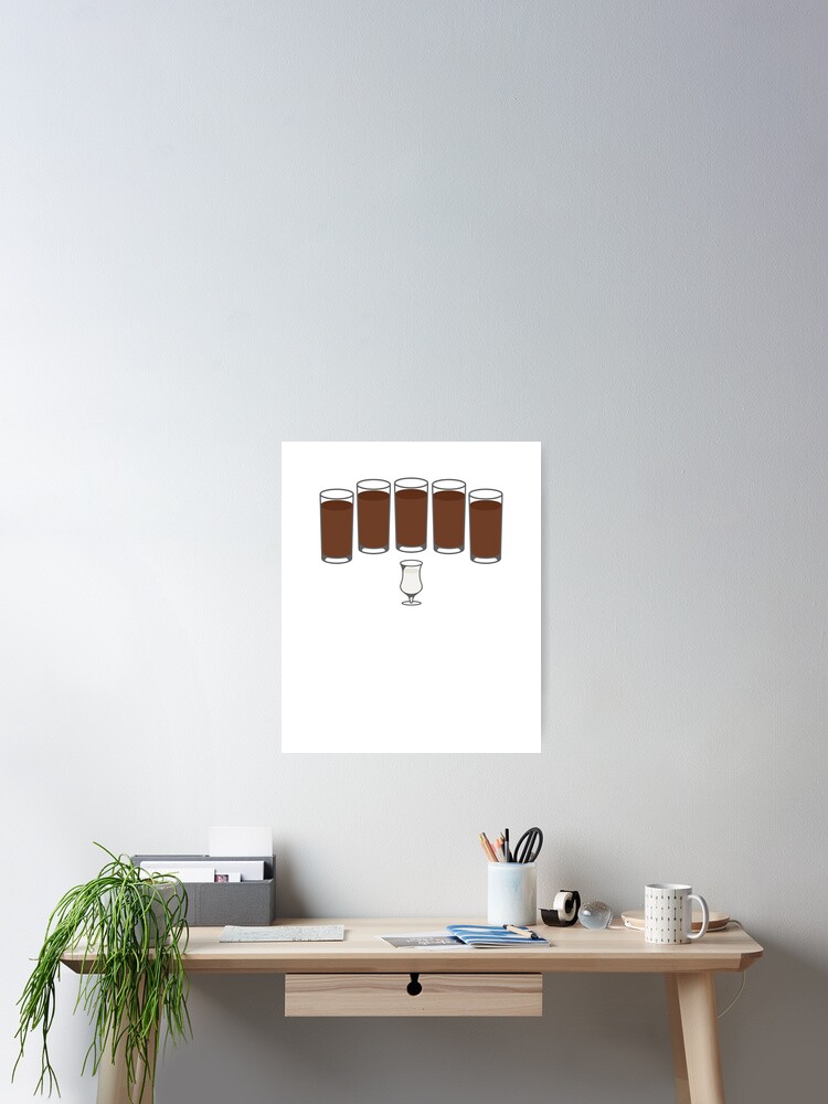 "5 black on 1 white meme" Poster by ro83land | Redbubble
