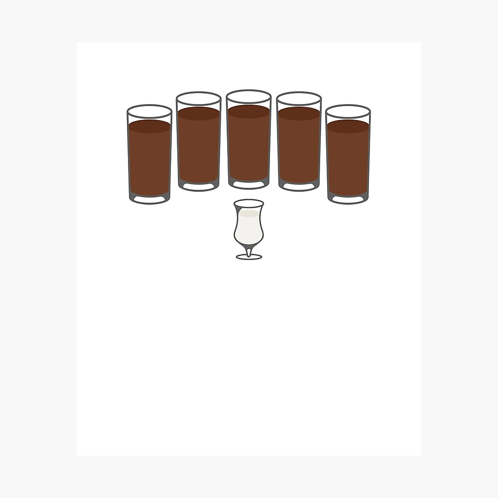 5 black one white meme