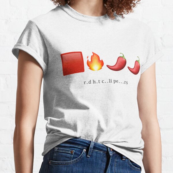 Red Hot Chili Peppers Emoji Riddle T-shirt classique
