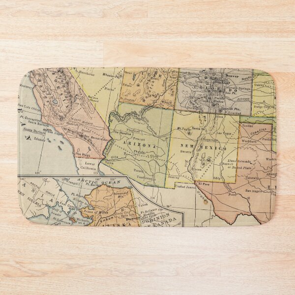 Item preview, Vintage South West USA Map designed and sold by Rainbows Galore.
