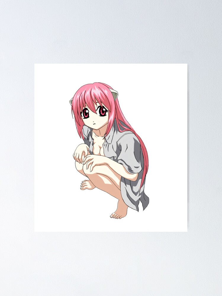 Lucy Kaede Elfen Lied Anime Girl Fanart Poster for Sale by Spacefoxart