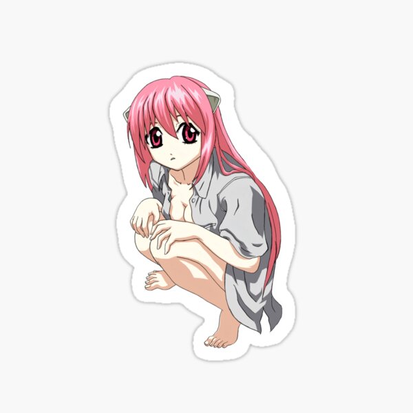 Lucy : Diclonius - Elfen Lied Sticker for Sale by Anime-Frenzzzy