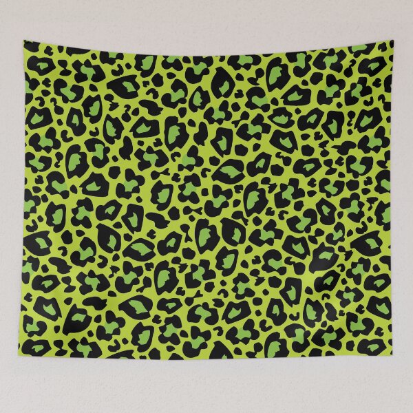 Item preview, Leopard Print Bright Apple Green designed and sold by Rainbows Galore.