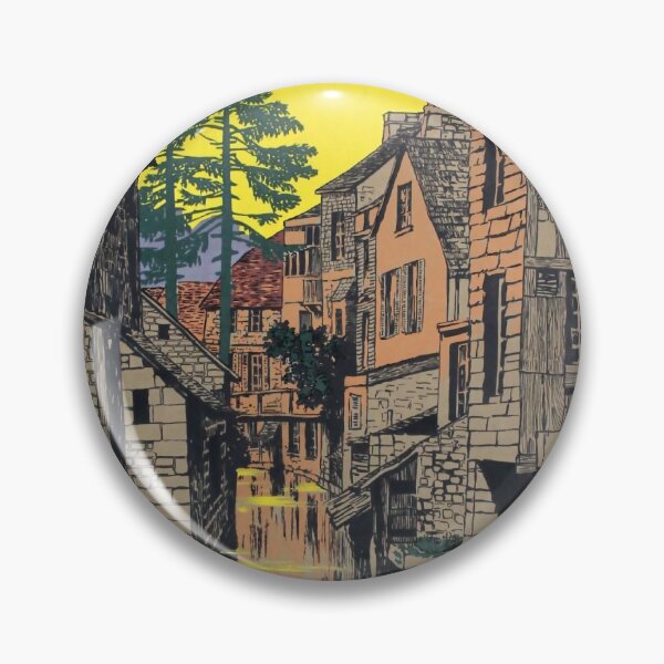 Item preview, La Vieille Normandie vintage travel poster designed and sold by stickart-marek.