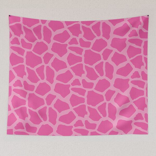 Artikelvorschau, Giraffen-Druck-Pink entworfen und verkauft von Rainbows Galore.