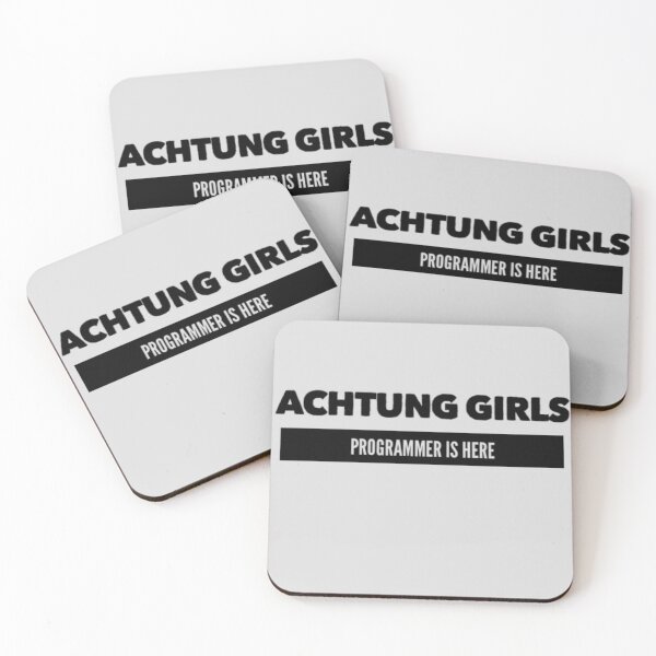 Item preview, Achtung Girls. Programmer Is Here - Best Progammer Gift designed and sold by sviatos.