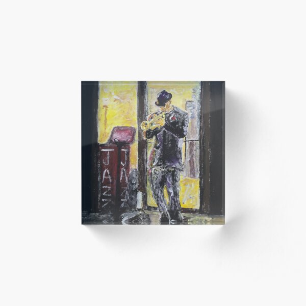 Jazz Trumpet Acrylic Block
