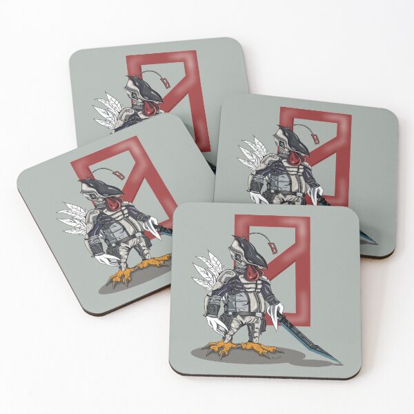 My Cosplay Chickens Borderlands Zer0 Coasters (Set of 4)