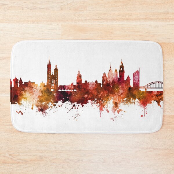 Item preview, Krakow Poland Skyline designed and sold by ArtPrints.