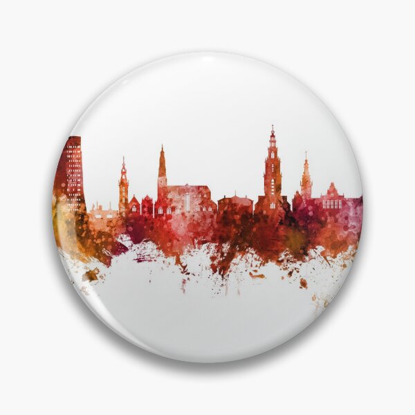 Item preview, Groningen The Netherlands Skyline designed and sold by ArtPrints.