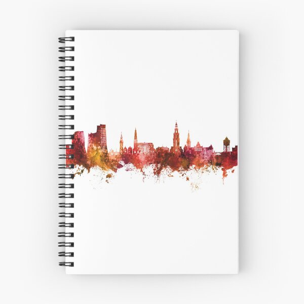 Item preview, Groningen The Netherlands Skyline designed and sold by ArtPrints.