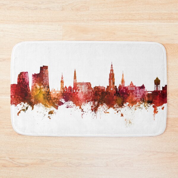 Item preview, Groningen The Netherlands Skyline designed and sold by ArtPrints.