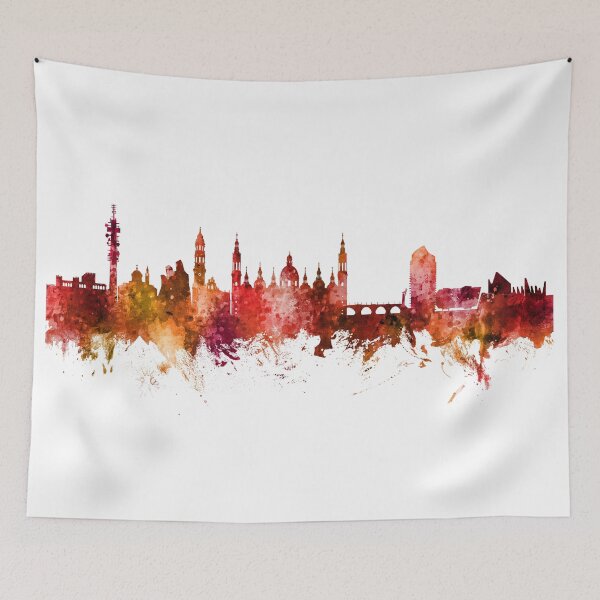 Item preview, Zaragoza Spain Skyline designed and sold by ArtPrints.