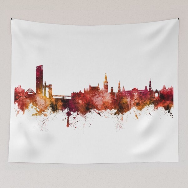 Item preview, Sevilla Spain Skyline designed and sold by ArtPrints.