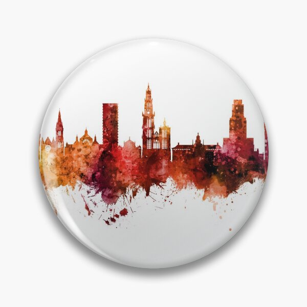 Item preview, Antwerp Belgium Skyline designed and sold by ArtPrints.