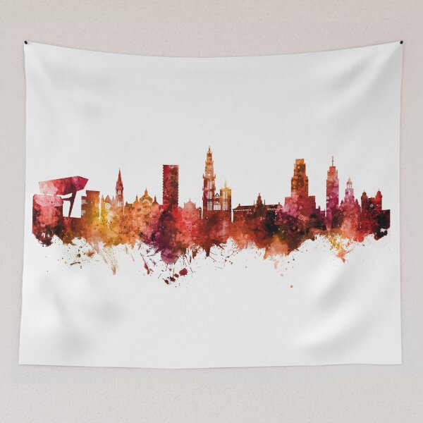 Item preview, Antwerp Belgium Skyline designed and sold by ArtPrints.