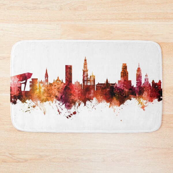 Item preview, Antwerp Belgium Skyline designed and sold by ArtPrints.