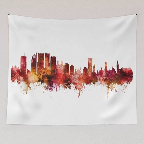 Item preview, The Hague Netherlands Skyline designed and sold by ArtPrints.