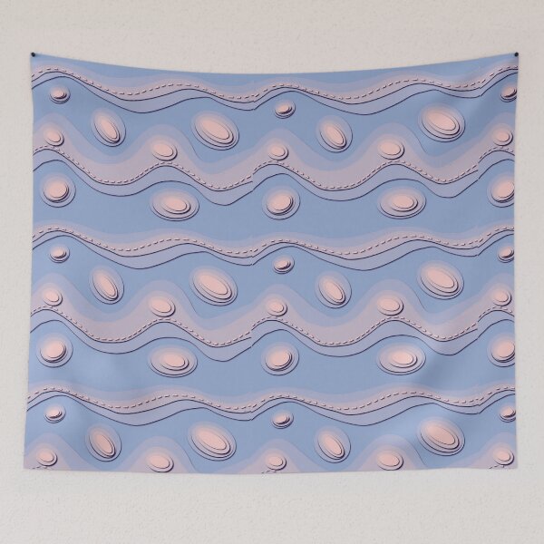 Item preview, Paper cut lavender wave designed and sold by SpottiClogg.