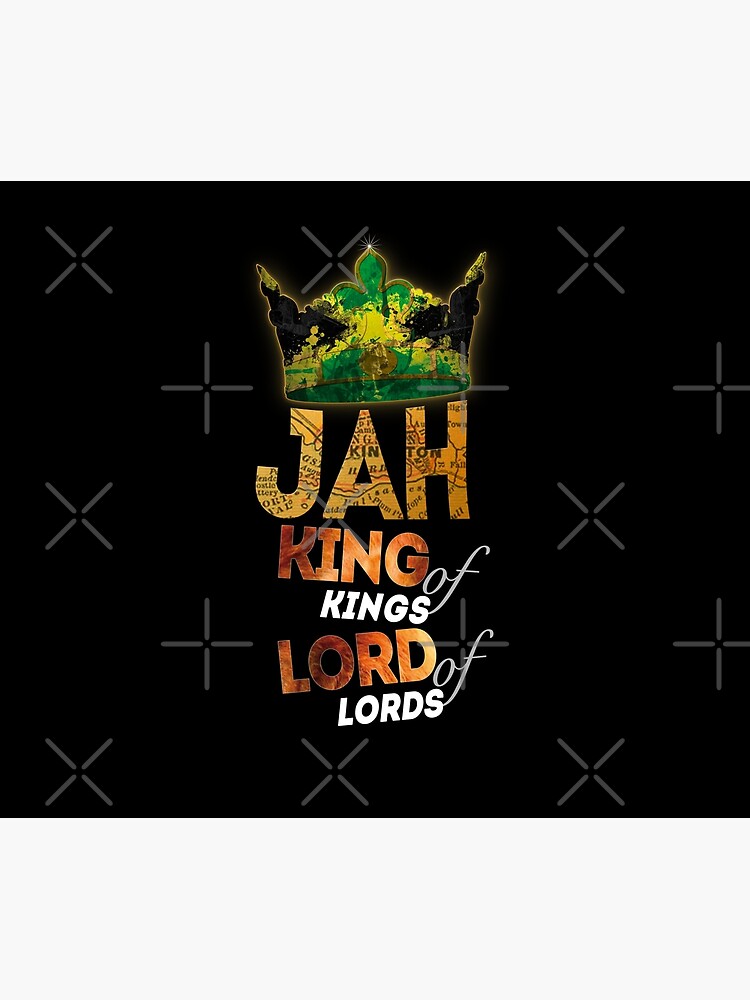 Jah King Of Kings Jamaica Rasta Flag Reggae Roots Dreads by thespottydogg