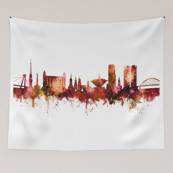 Item preview, Bratislava Slovakia Skyline designed and sold by ArtPrints.