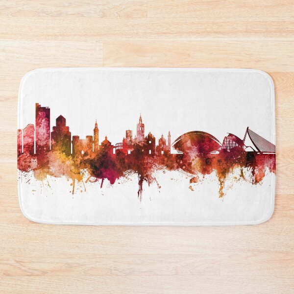 Item preview, Valencia Spain Skyline designed and sold by ArtPrints.