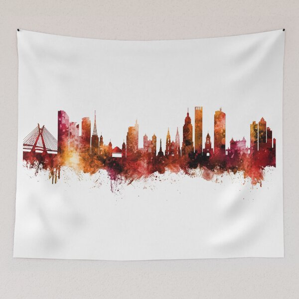 Item preview, São Paulo Skyline Brazil designed and sold by ArtPrints.
