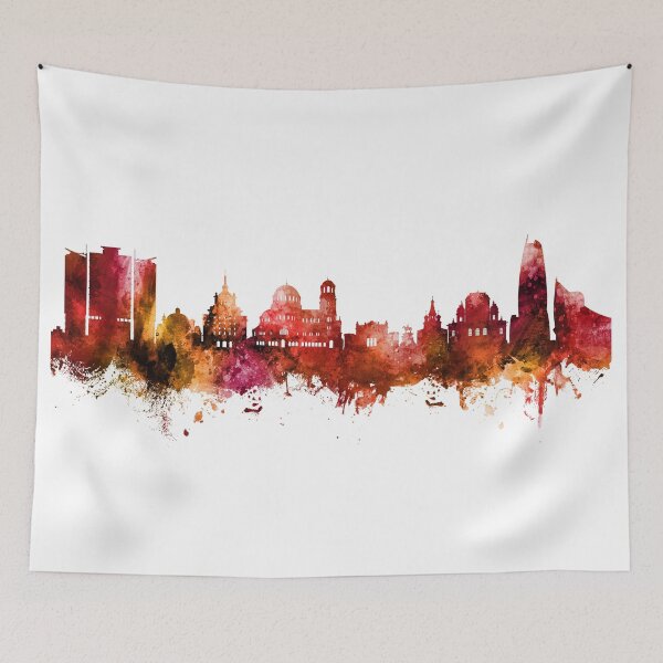 Item preview, Sofia Bulgaria Skyline designed and sold by ArtPrints.