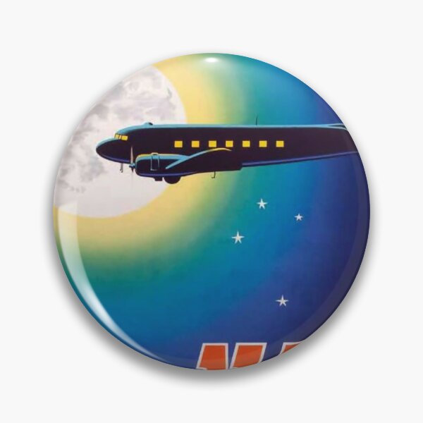 Item preview, Fly Home Tonight vintage travel poster designed and sold by stickart-marek.