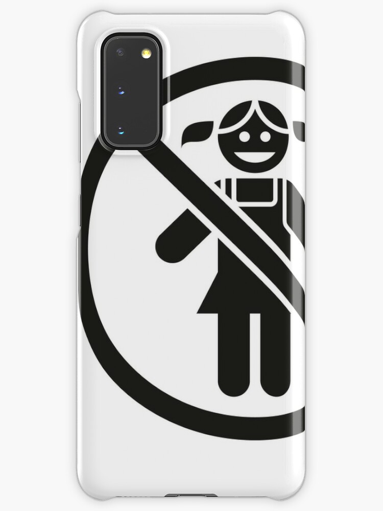 Child Girl Gender Prohibited Pictogram Icon Ideal For Catalogs Newsletters And Institutional Material Case Skin For Samsung Galaxy By Lucianocosmo Redbubble