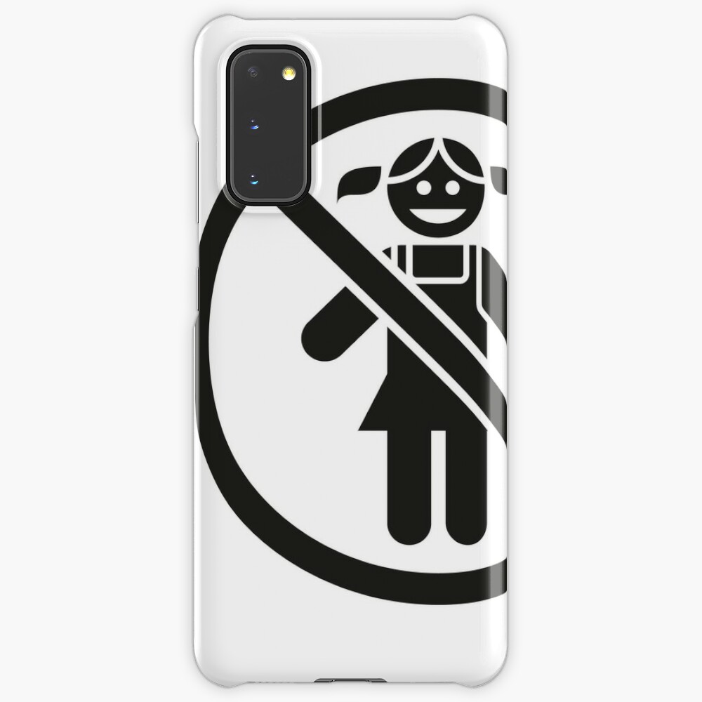 Child Girl Gender Prohibited Pictogram Icon Ideal For Catalogs Newsletters And Institutional Material Case Skin For Samsung Galaxy By Lucianocosmo Redbubble