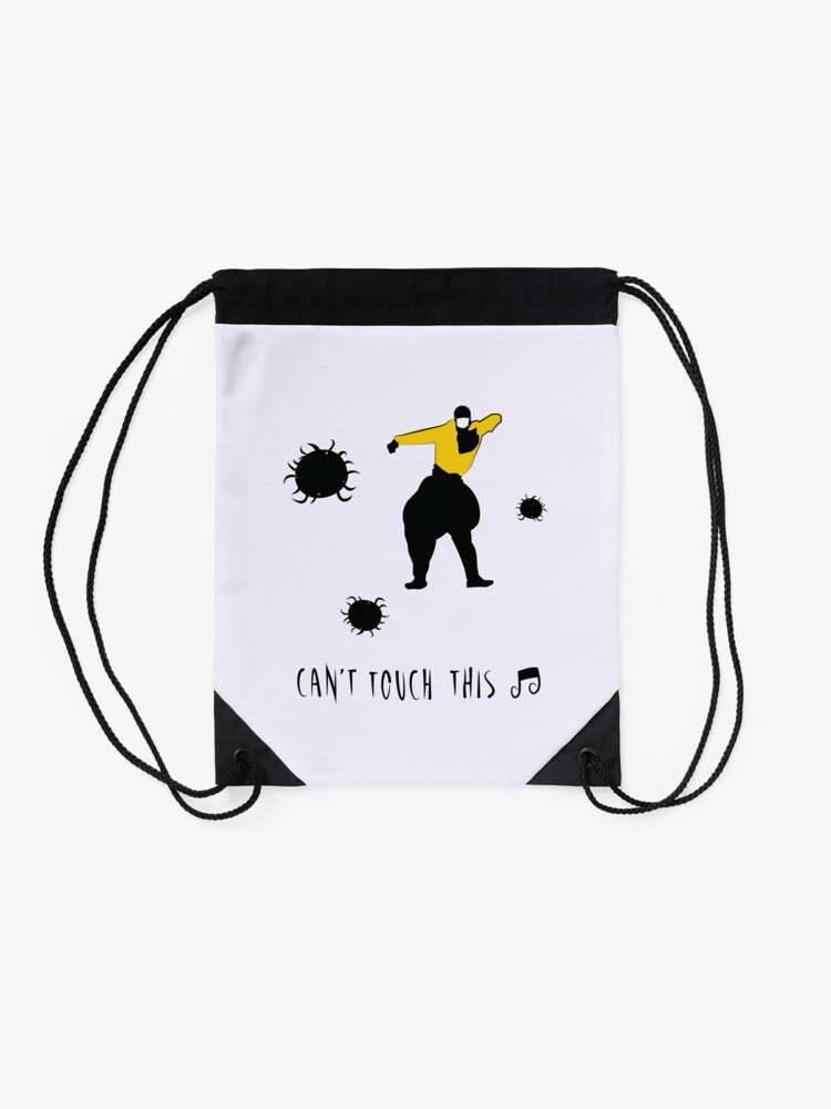 Alternate view of Can't touch this corona Drawstring Bag