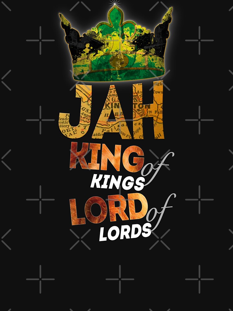 Jah King Of Kings Jamaica Rasta Flag Reggae Roots Dreads by thespottydogg
