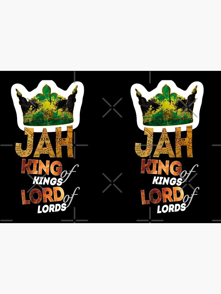 Jah King Of Kings Jamaica Rasta Flag Reggae Roots Dreads by thespottydogg