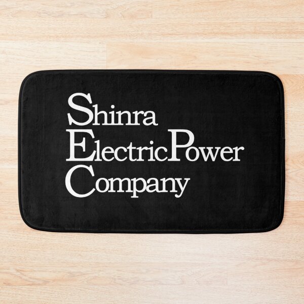 Item preview, Final Fantasy® VII Remake - Shinra Electric Power Company (English Wordmark Logo) [White] designed and sold by SWISH-Design.