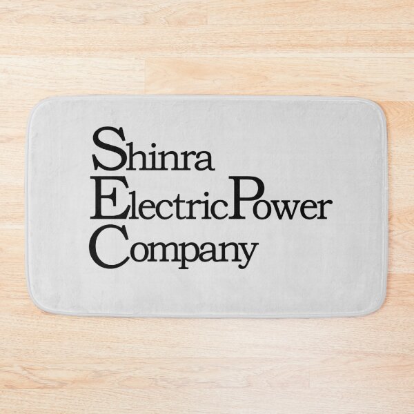 Item preview, Final Fantasy® VII Remake - Shinra Electric Power Company (English Wordmark Logo) [Black] designed and sold by SWISH-Design.