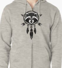 Sudadera con capucha y cremallera Raccoon Catcher