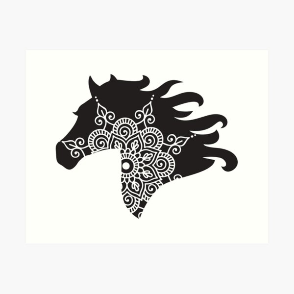 Item preview, Head horse mandala yoga designed and sold by mea1007.