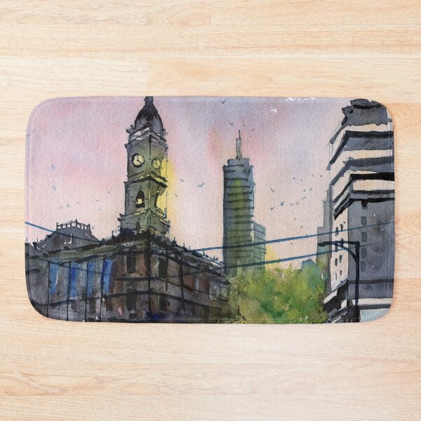 Item preview, Melbourne Town Hall designed and sold by darrenyeoart.