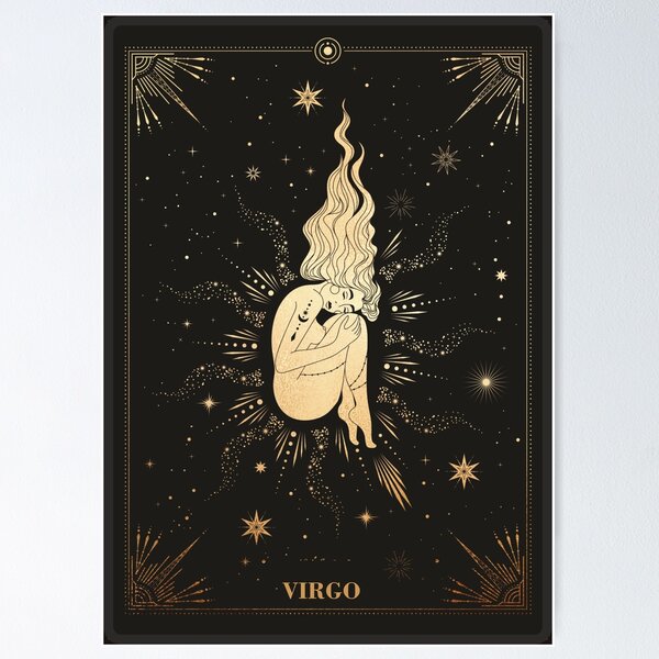 Item preview, Virgo Zodiac Sign Metallic  designed and sold by noveltiko.