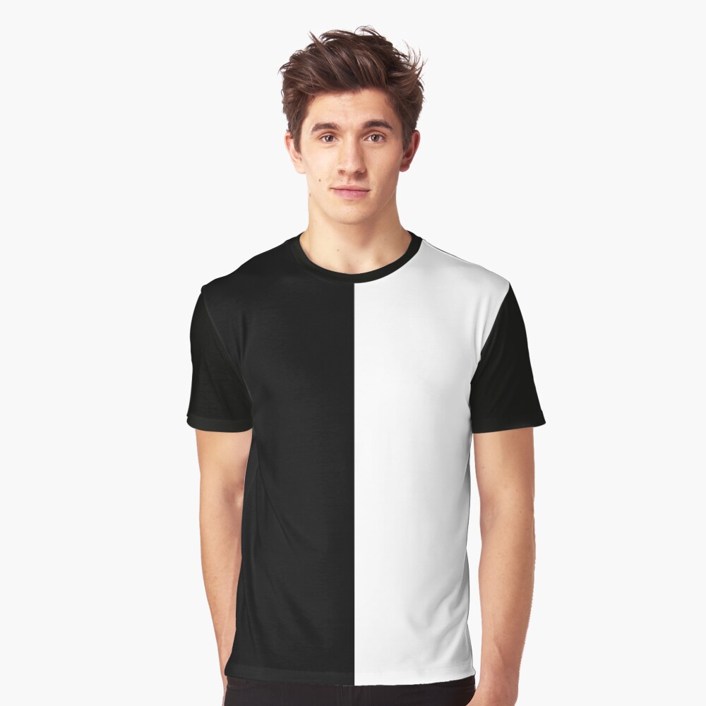 black and white t shirt set