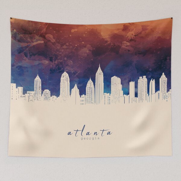 Item preview, atlanta skyline designed and sold by BekimART2.