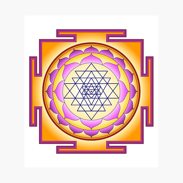 Item preview, Sri Yantra Goldern Sacred Geometry Design designed and sold by NomYen ..