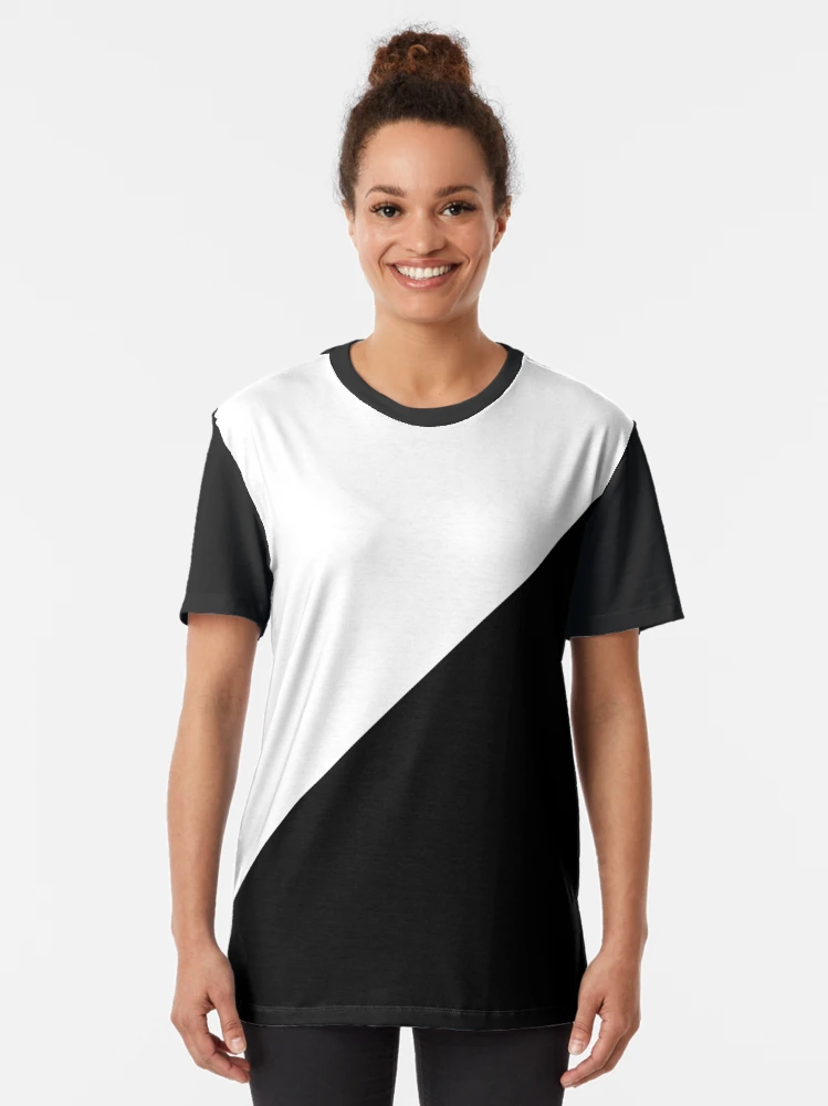 Diagonal half white and black